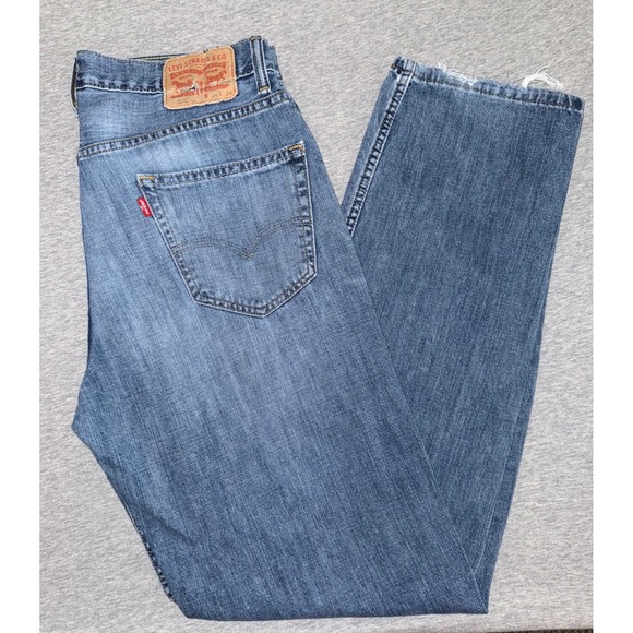 Levi's Other - Levis 550 Relaxed Fit Mens Blue Jeans Size 34x34 Medium Wash Very Soft Broken In